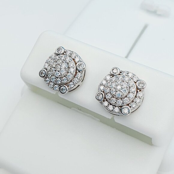 925 Sterling Silver Cubic Zirconia Earrings, U19254780 - Picture 2 of 11